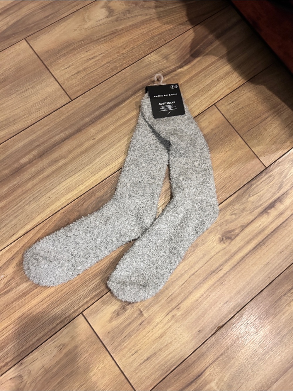 American Eagle Outfitters Men's Cozy Crew Socks - Gray